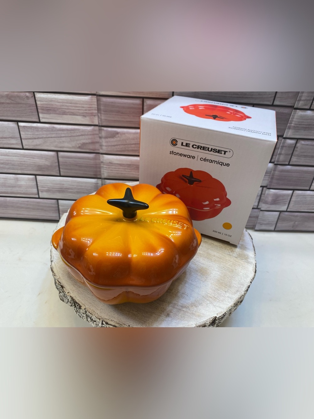 Le Creuset ❤️Mini Pumpkin Cocotte 300ml Marronnier NIB**